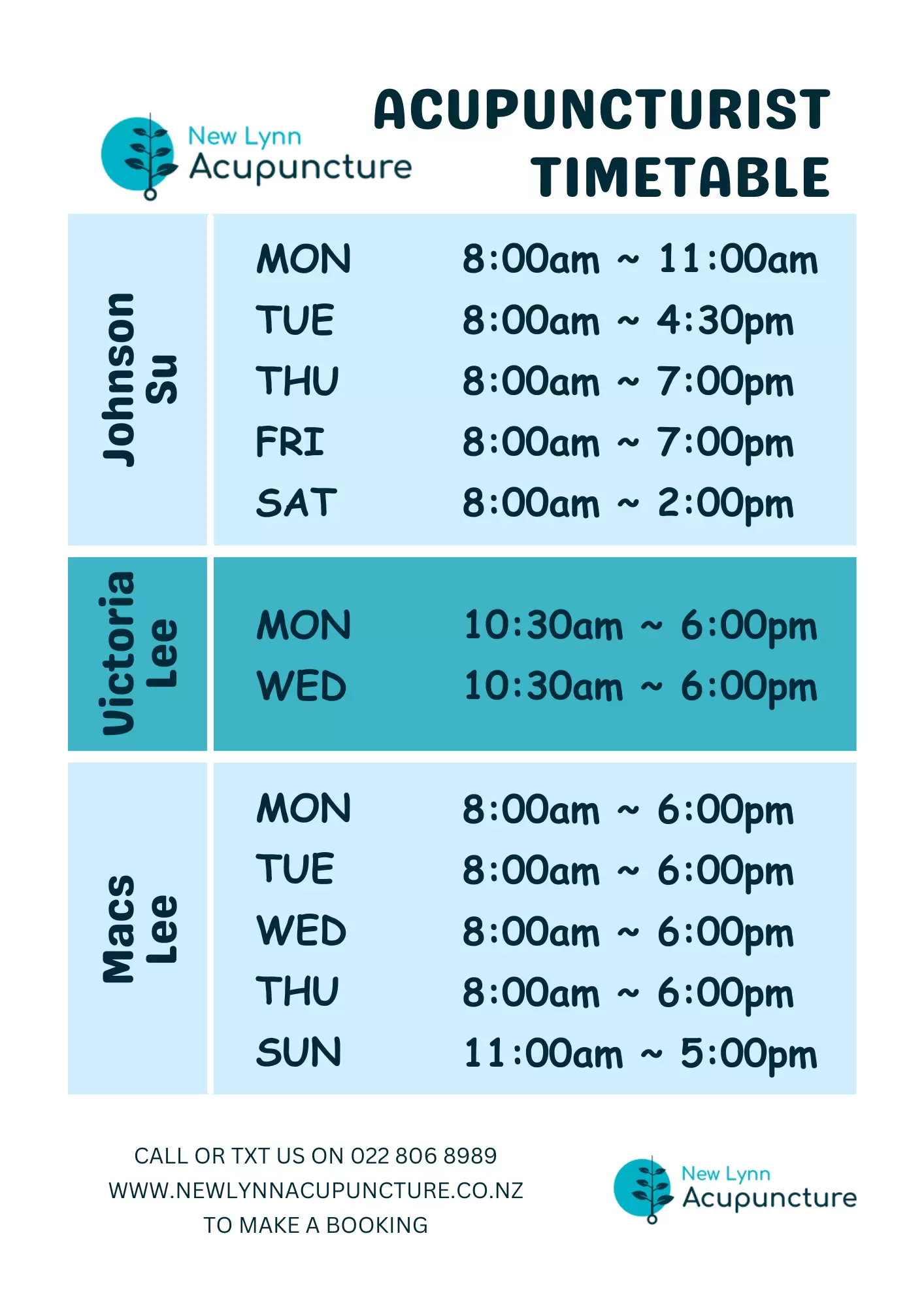 Working Hours Update